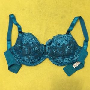 Pour Moi Turquoise Lace UK 32G Underwire Bra